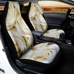 White Rose Print Universal Fit Car Seat Covers