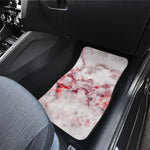 White Ruby Marble Print Front Car Floor Mats