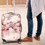 White Ruby Marble Print Luggage Cover GearFrost
