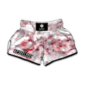 White Ruby Marble Print Muay Thai Boxing Shorts