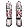 White Ruby Marble Print Muay Thai Shin Guards