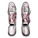 White Ruby Marble Print Muay Thai Shin Guard