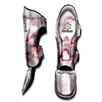 White Ruby Marble Print Muay Thai Shin Guard