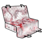 White Ruby Marble Print Pet Car Back Seat Cover