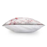 White Ruby Marble Print Pillow Cover