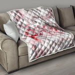 White Ruby Marble Print Quilt