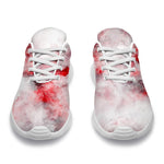 White Ruby Marble Print Sport Shoes GearFrost