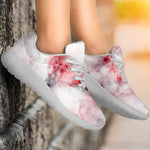 White Ruby Marble Print Sport Shoes GearFrost