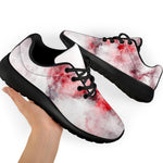 White Ruby Marble Print Sport Shoes GearFrost