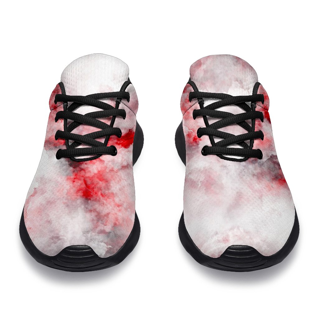 White Ruby Marble Print Sport Shoes GearFrost