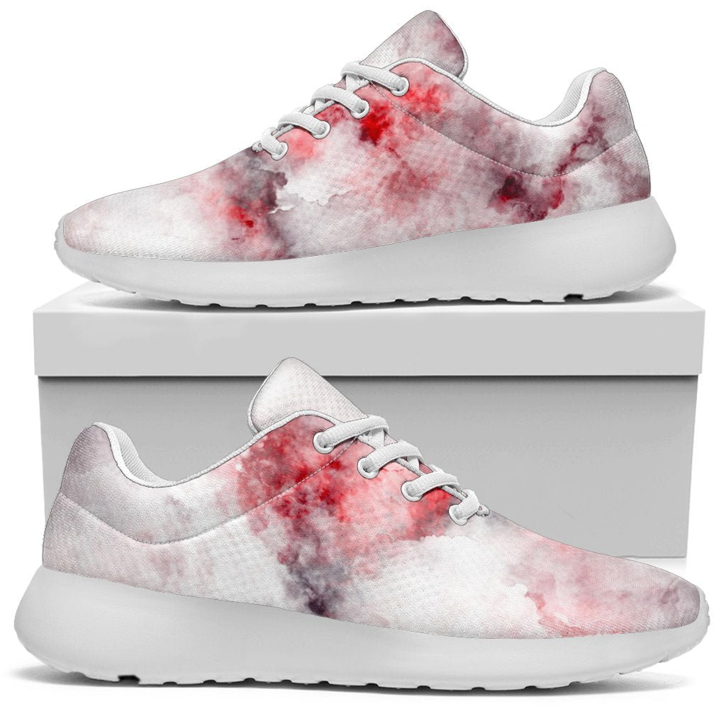 White Ruby Marble Print Sport Shoes GearFrost