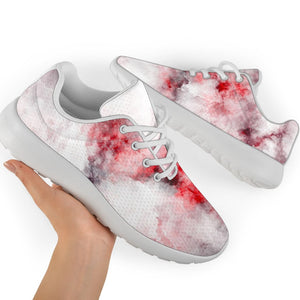 White Ruby Marble Print Sport Shoes GearFrost