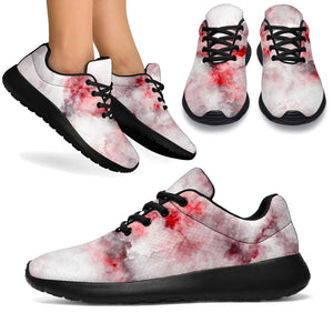 White Ruby Marble Print Sport Shoes GearFrost