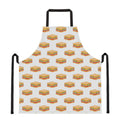 White Sandwiches Pattern Print Apron