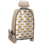 White Sandwiches Pattern Print Car Seat Organizers