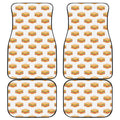 White Sandwiches Pattern Print Front and Back Car Floor Mats