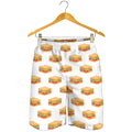 White Sandwiches Pattern Print Men's Shorts