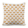 White Sandwiches Pattern Print Pillow Cover
