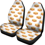 White Sandwiches Pattern Print Universal Fit Car Seat Covers