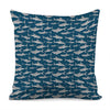 White Shark Pattern Print Pillow Cover