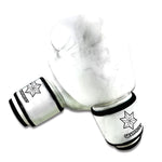 White Smoke Marble Print Boxing Gloves
