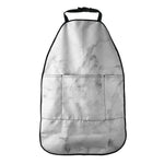 White Smoke Marble Print Car Seat Organizers