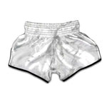 White Smoke Marble Print Muay Thai Boxing Shorts