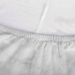 White Smoke Marble Print Sofa Cover