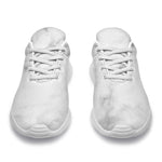 White Smoke Marble Print Sport Shoes GearFrost