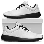 White Smoke Marble Print Sport Shoes GearFrost