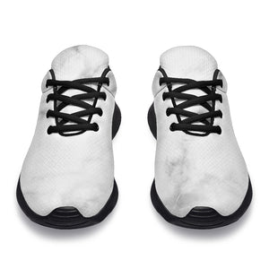 White Smoke Marble Print Sport Shoes GearFrost