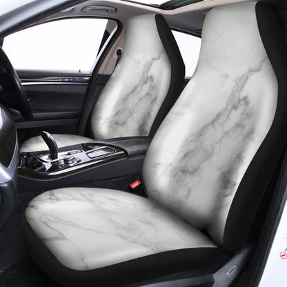 White Smoke Marble Print Universal Fit Car Seat Covers