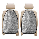 White Snow Camouflage Print Car Seat Organizers