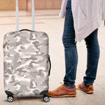 White Snow Camouflage Print Luggage Cover GearFrost