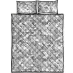 White Snow Camouflage Print Quilt Bed Set