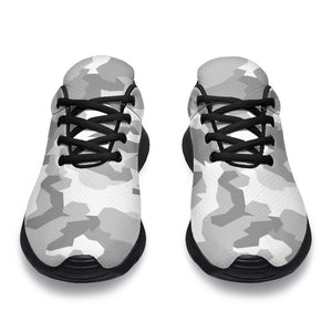 White Snow Camouflage Print Sport Shoes GearFrost