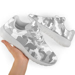 White Snow Camouflage Print Sport Shoes GearFrost