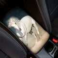 White Stallion Horse Print Car Center Console Cover