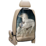 White Stallion Horse Print Car Seat Organizers