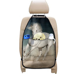 White Stallion Horse Print Car Seat Organizers