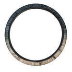 White Stallion Horse Print Car Steering Wheel Cover