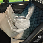 White Stallion Horse Print Pet Car Back Seat Cover