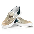 White Stallion Horse Print White Slip On Sneakers