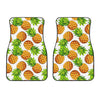 White Summer Pineapple Pattern Print Front Car Floor Mats