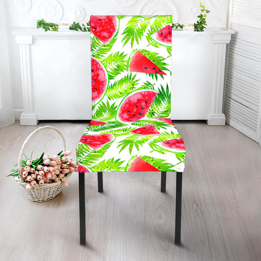 White Summer Watermelon Pattern Print Dining Chair Slipcover