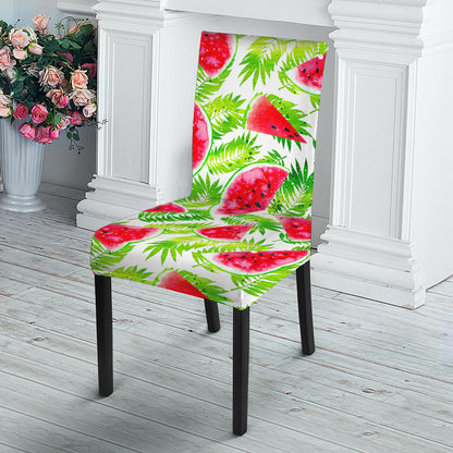 White Summer Watermelon Pattern Print Dining Chair Slipcover