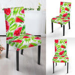 White Summer Watermelon Pattern Print Dining Chair Slipcover