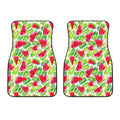 White Summer Watermelon Pattern Print Front Car Floor Mats