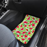 White Summer Watermelon Pattern Print Front Car Floor Mats