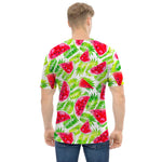 White Summer Watermelon Pattern Print Men's T-Shirt